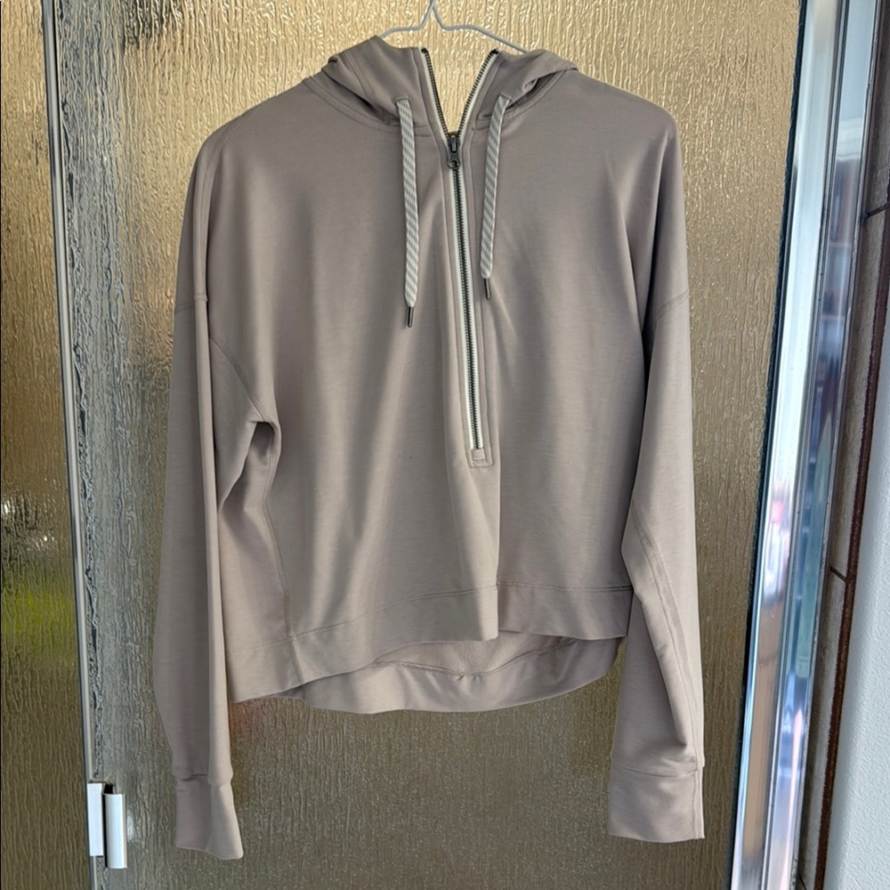 Vuori Beige/Tan Half-Zip Hoodie